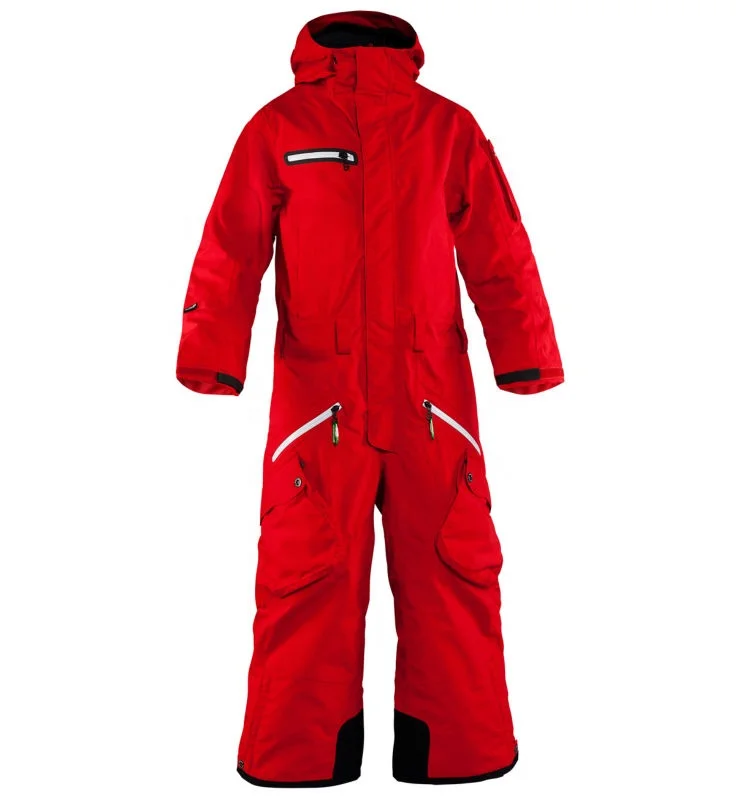 LF-Cold winter snow ski racing suits one pieces ski clothes for men with hood
