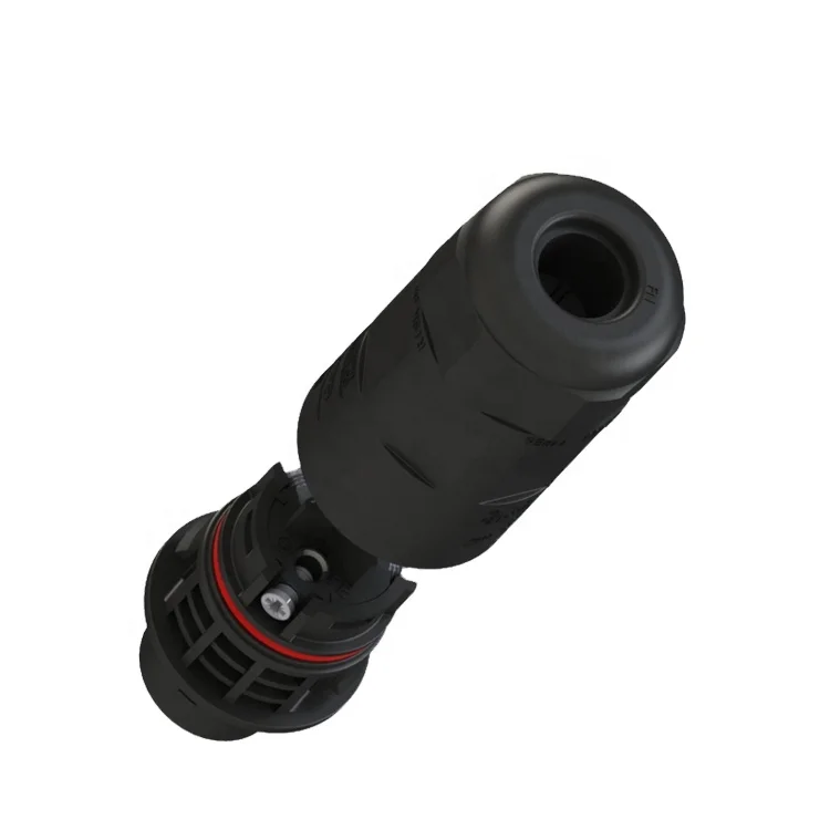 3 Pin Easy fixing connector  IP68 waterproof protection connector for Power Cable