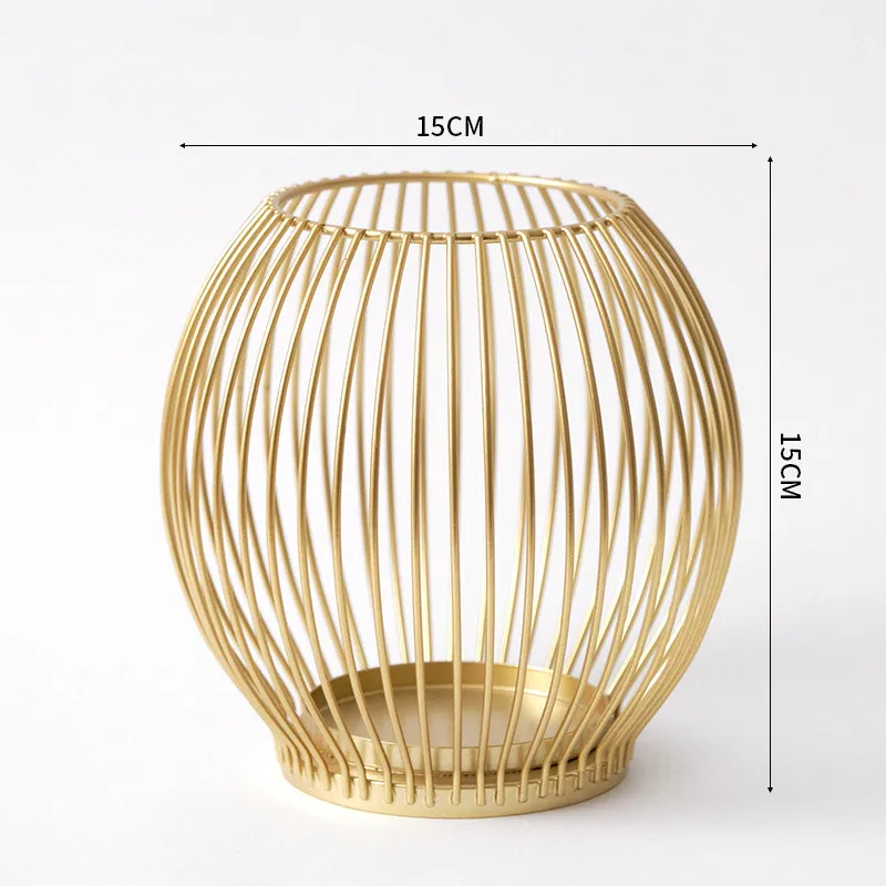 Wholesale Price Wedding Decoration Supplies Candlestick Holder Wrought Iron Votive Candle Holder Custom Shape