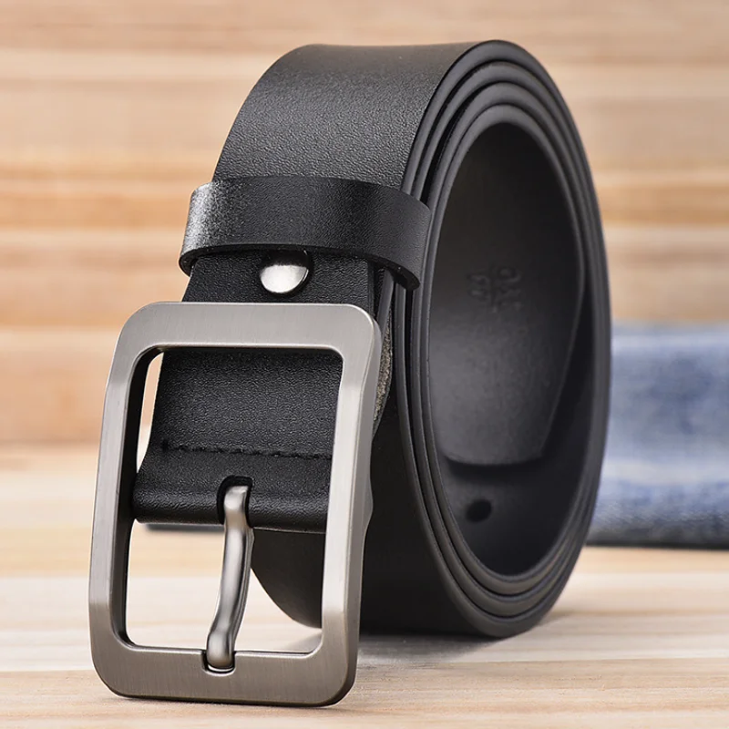 Factory Supply Vintage Business Belts Adjustable Casual Genuine Leather Belt For Men