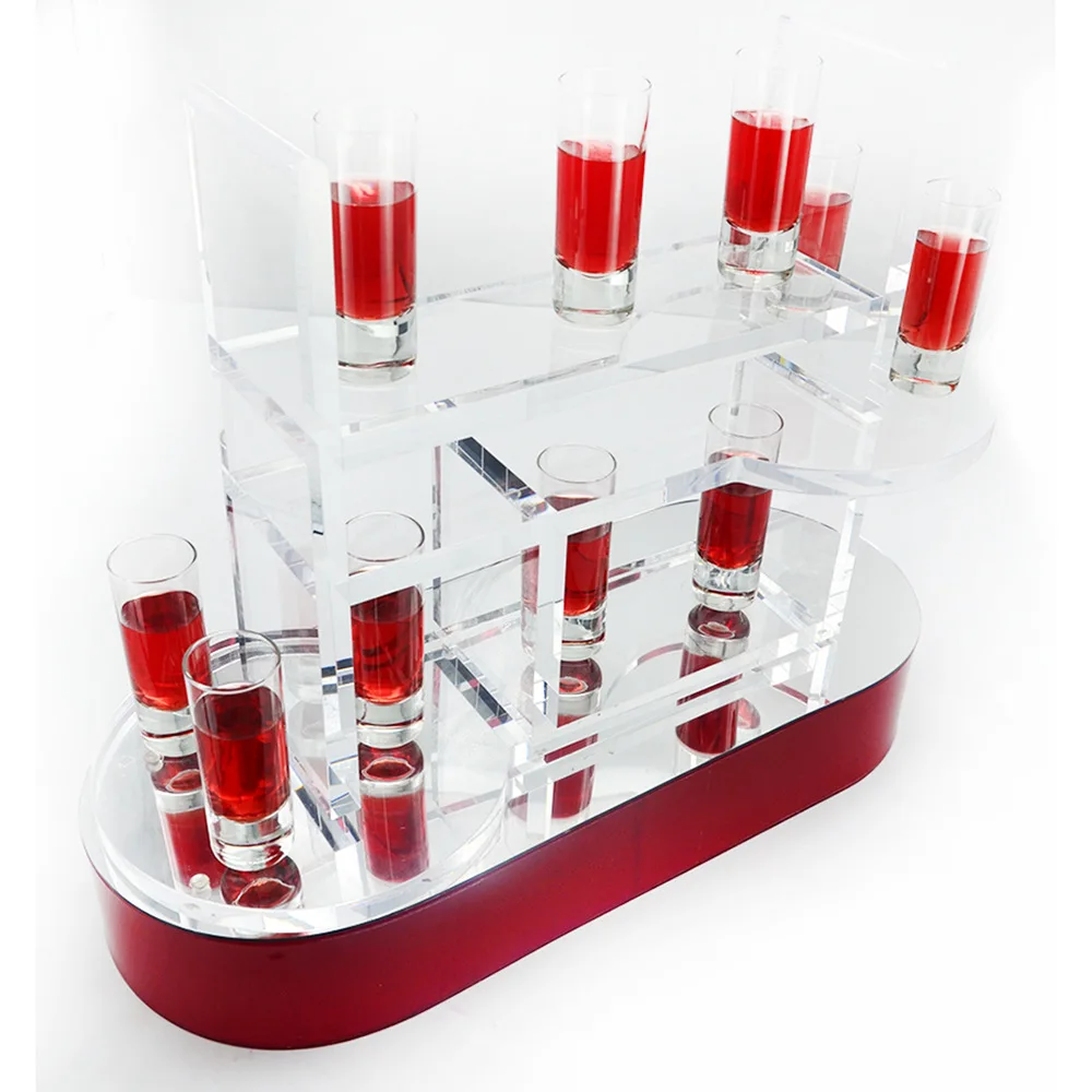 Homebar Multi-hole acrylic wine glass display rack bar KTV spirits glass rack beer glass cocktail tray