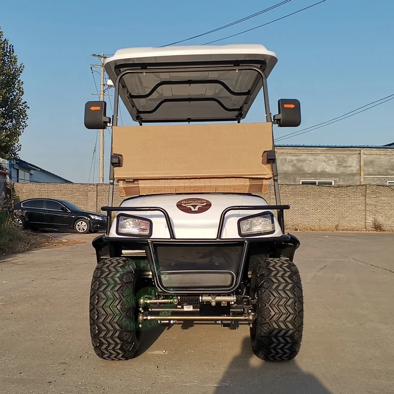 Chinese Custom 4 Seater  4 wheels  Folding Golf Carts Electric Golf Cart 48 Volt Golf Cars buggy