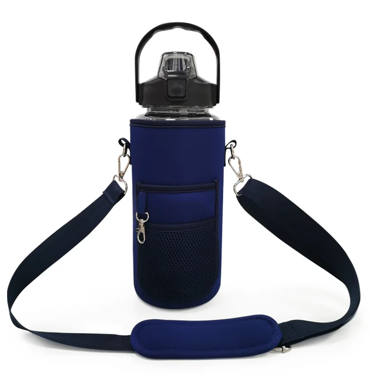 Hot Sale  Customized Design Neoprene Water Bottle cooler Sleeve Hiking Neoprene Half Gallon Water Bottle Sleeve