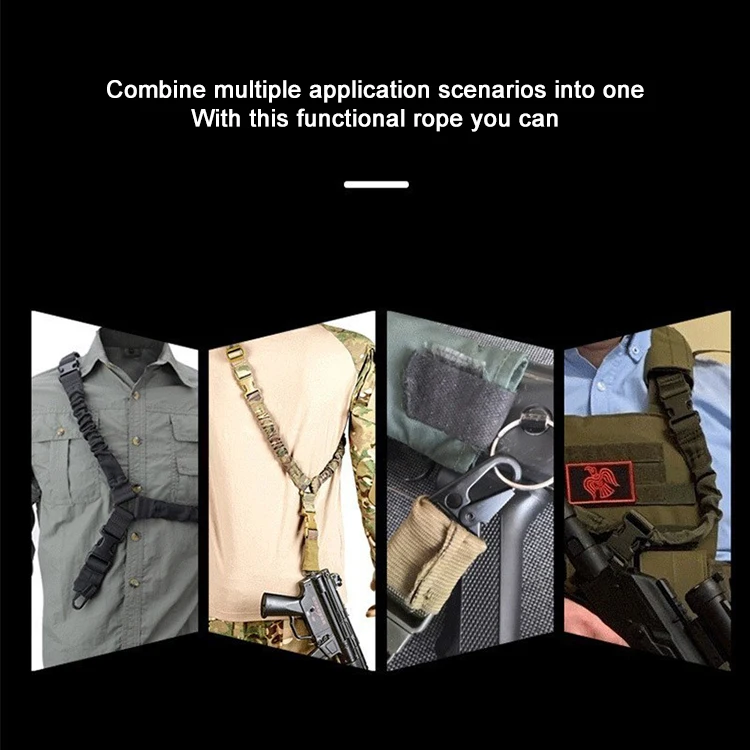 Hot Sale Outdoor American Single Point Tactical Task Rope Multifunctional Nylon Diagonal Strap for Hunting
