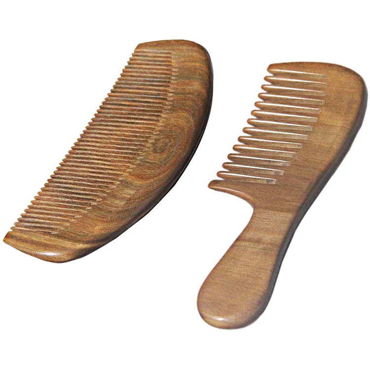 
1 PC Natural Peach Wood Handcrafted Fine Tooth Comb Anti-Static Head Massage Classic Comb Hair Styling Hair Care Tool 