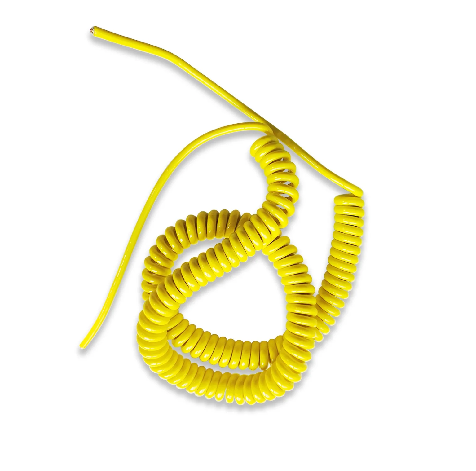 China modern electrical equipment PVC 3 core 3*0.75mm2 wire spring spiral cable