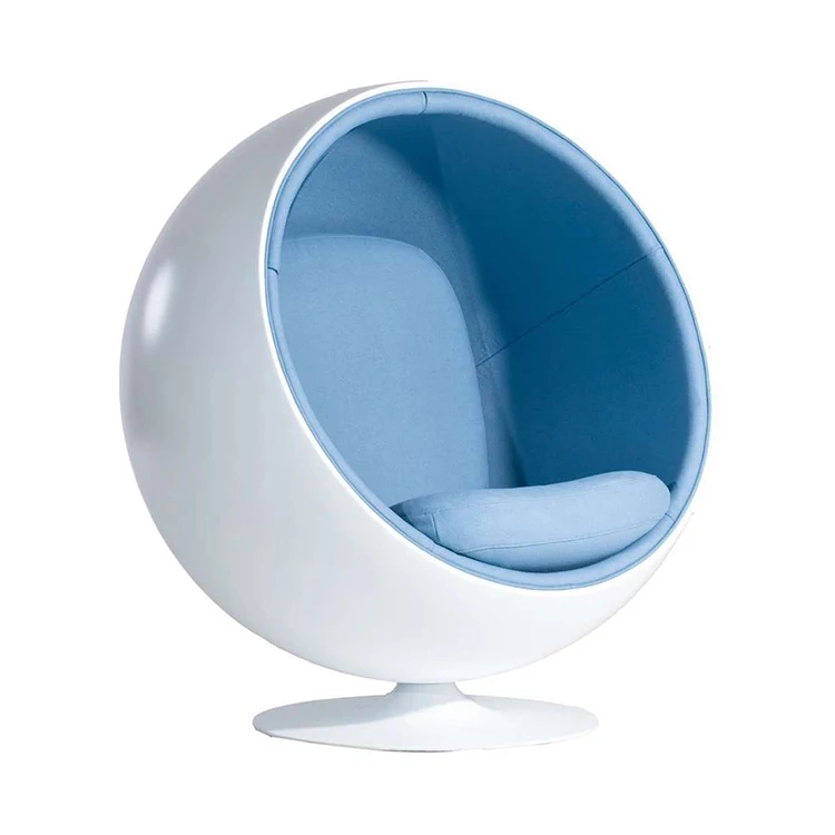 High Quality Design Round Fabric Upholstering Modern Fiberglass Ball Chair