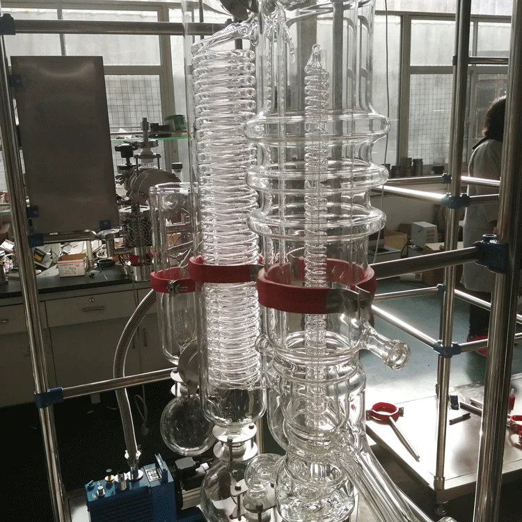 Usa top seller short path wiped film molecular distillation machine for cbd oil extraction
