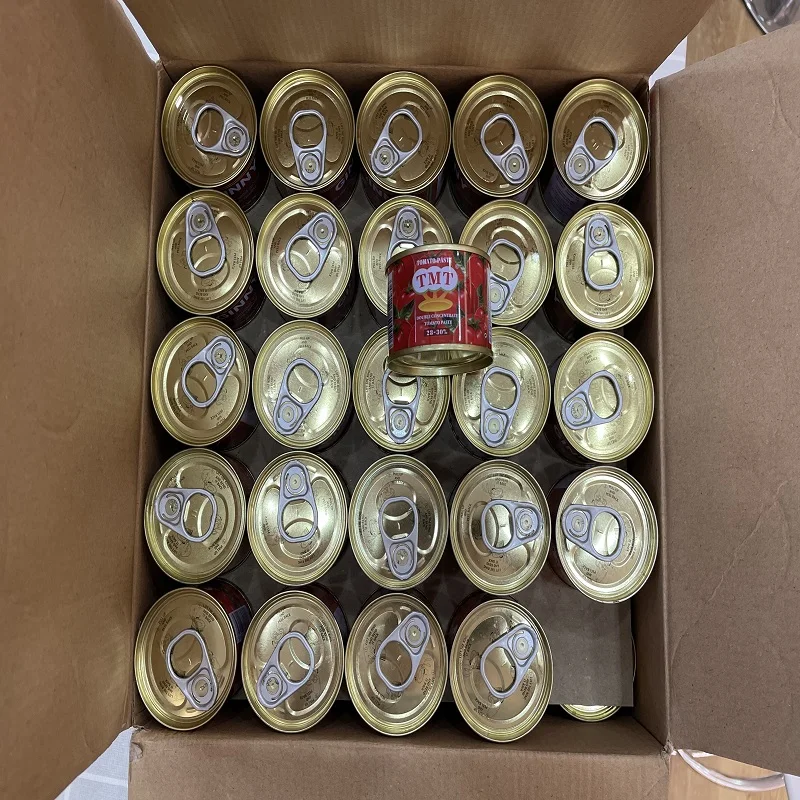 Canned Tomato Paste Brix 28%-30% /36%-38% Ketchup Tomato Paste in Drum/Can Factory Price