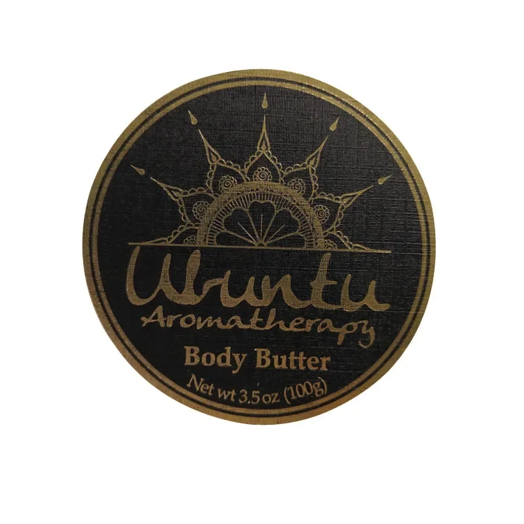 Custom Logo Printing Label Embossed Round Sticker Waterproof Self Adhesive Bottle Labels Stickers