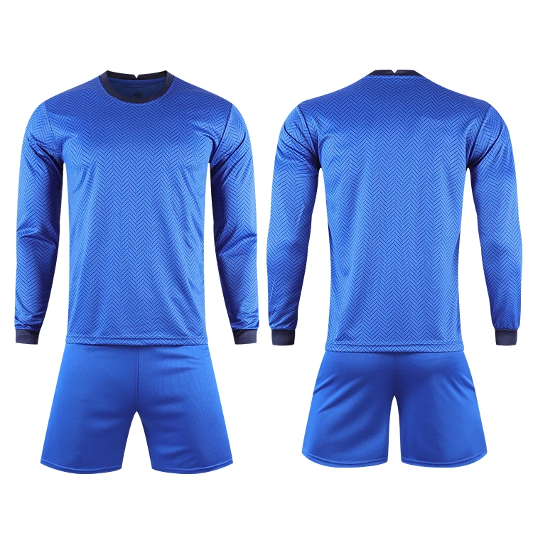 Сублимационной печатью на заказ футбол Джерси комплект с длинными рукавами