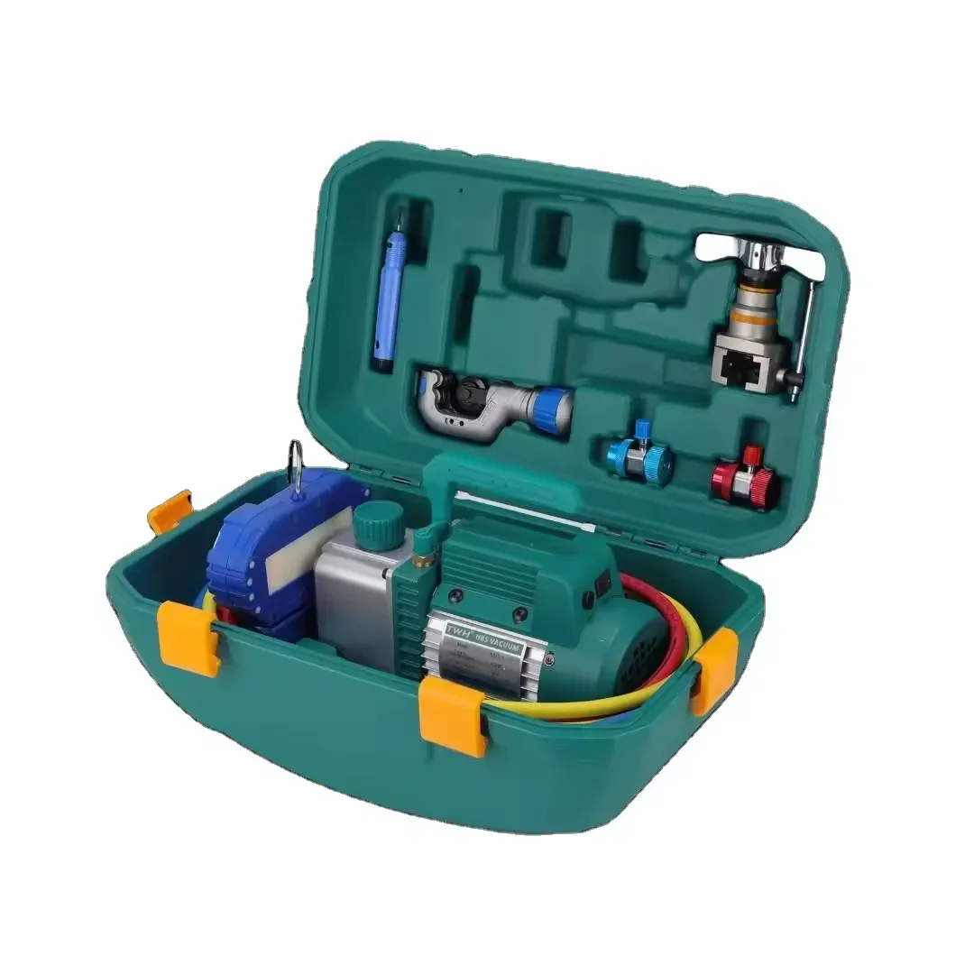 3CFM 110V One Stage RS-1 R410A Pressure Gauge Vacuum Pump  Refrigerant Tool