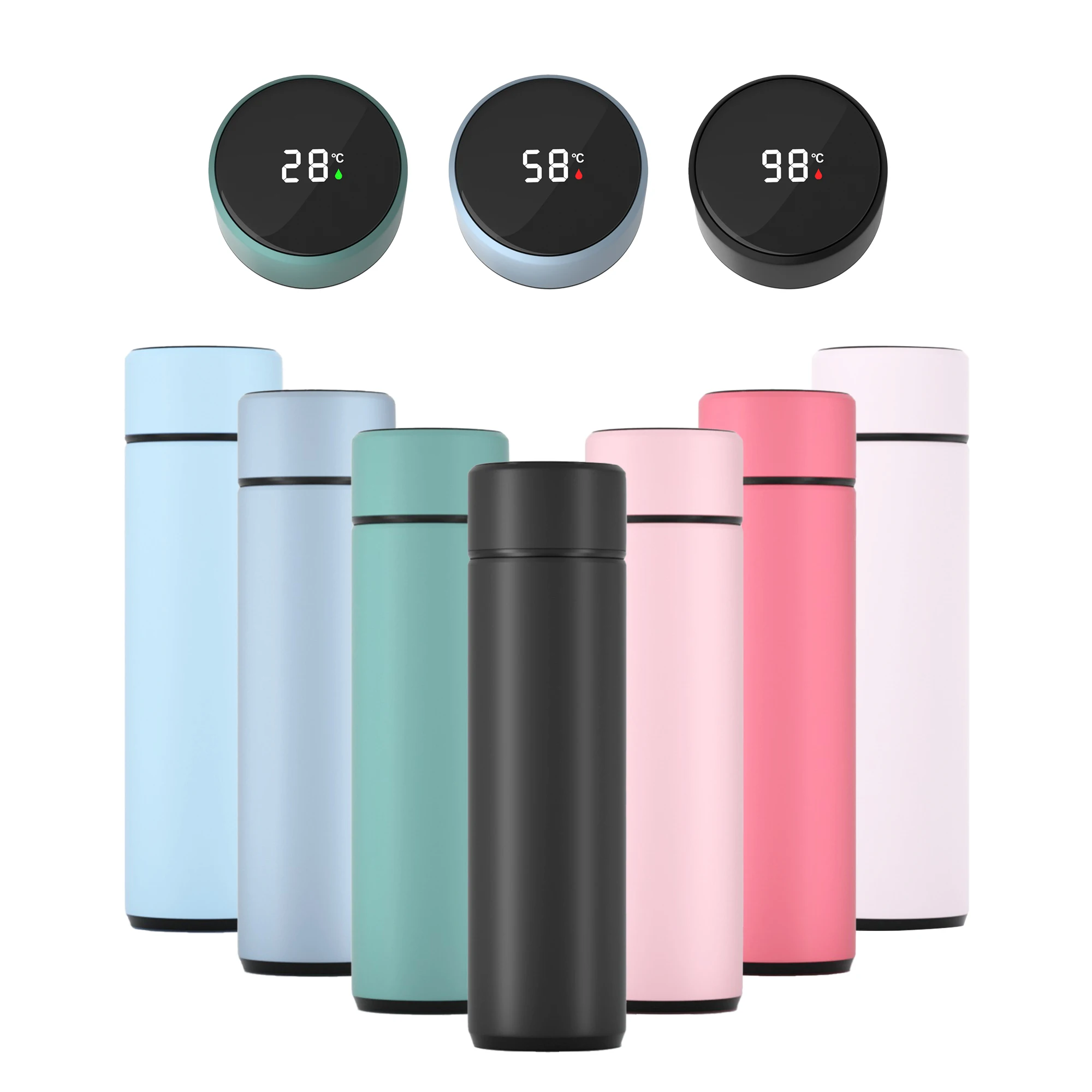 Gym Water Bottle Tumbler 500ML Termos De Aqua Vaso Termico lnox Vasos De Acero lnoxidable Stainless steel water bottles