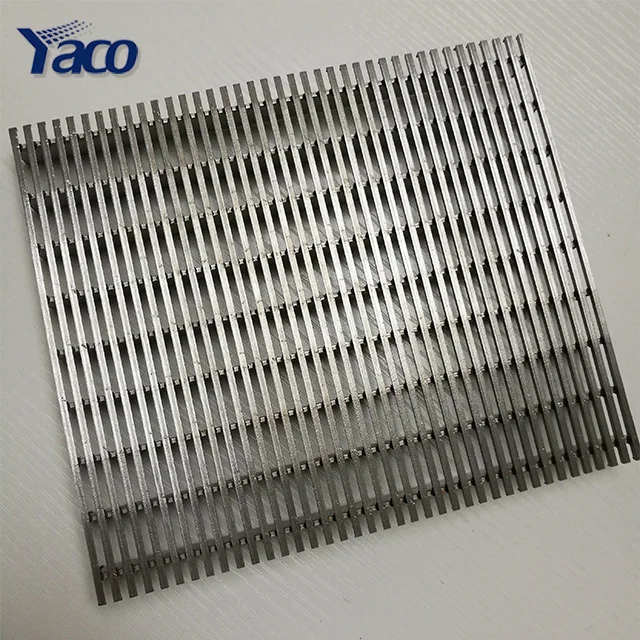 stainless steel square shaped profiled wire wedge mesh screens filter nozzle and grates custom