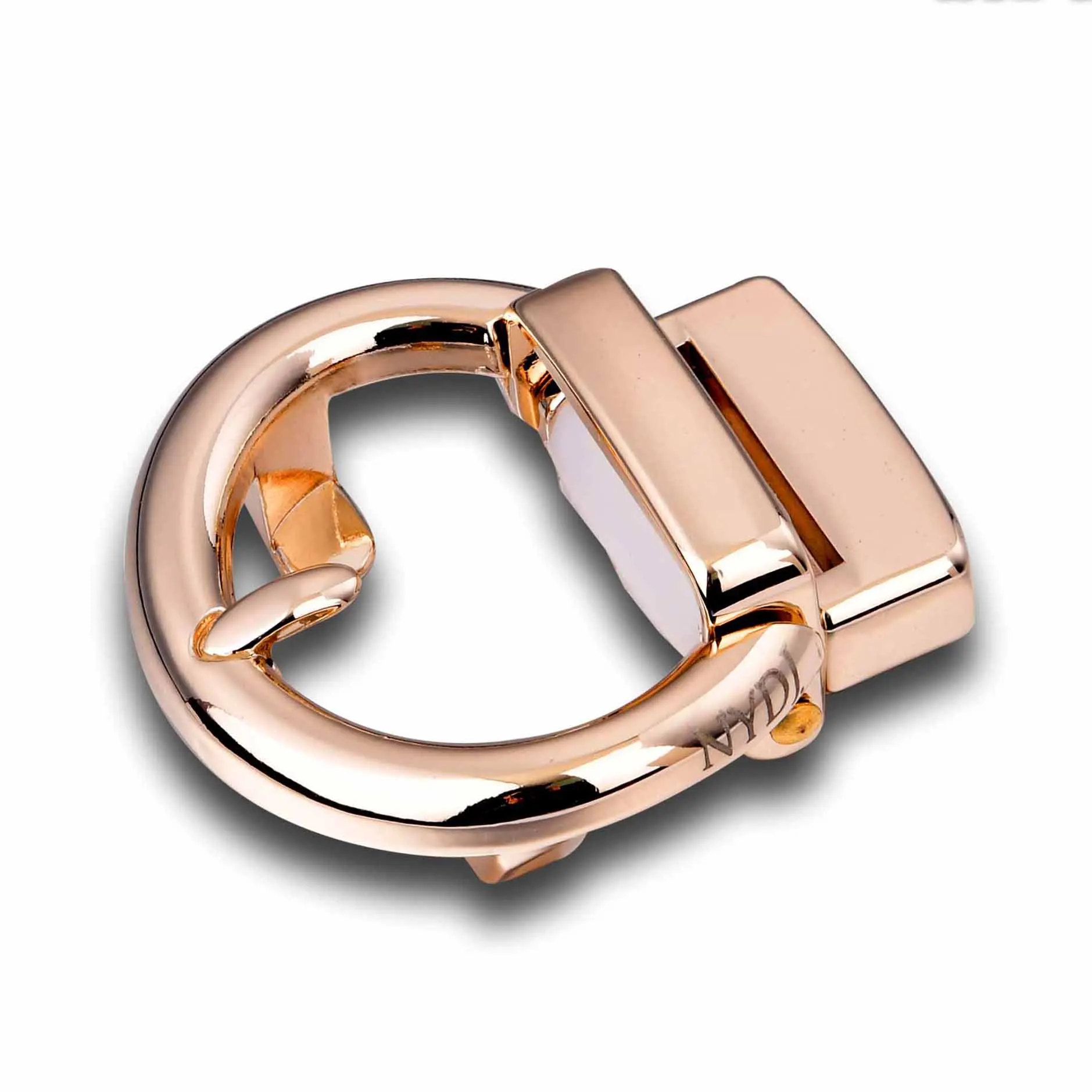 Fashion Style Metal Automatic Buckle With Roller 28mm In Gun Metal Shaking Plated