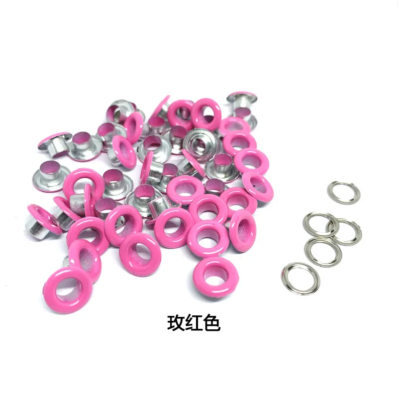 Wholesale Clothes Bags Shoes Accessories 18 colors Eyelet Ring Buckle Colorful Metal Eyelets Grommet