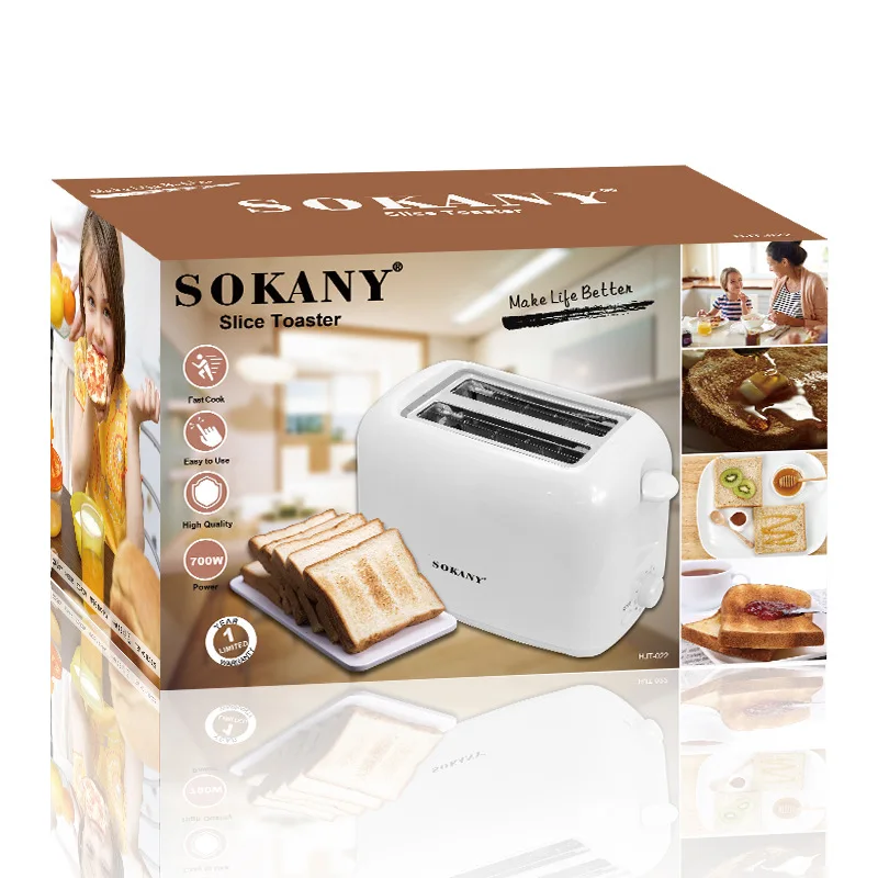 2024 Hot Sell Stainless Smart Touch Screen Toaster Bread 2 Slice