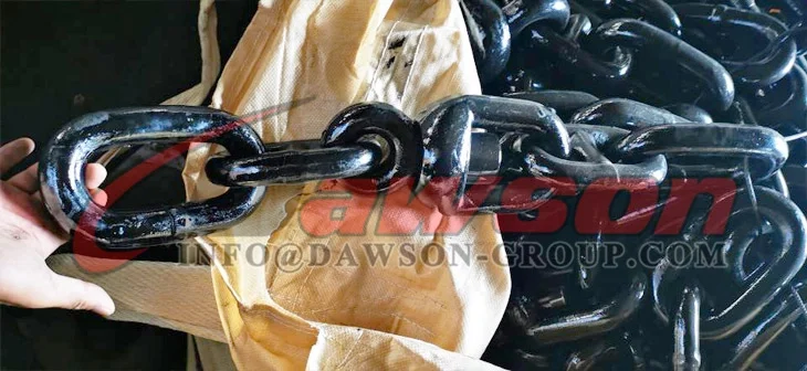 DAWSON Qingdao Rigging China Factory 20.5MM U2 U3 Stud / Studless Link Anchor Chain for Marine Ship