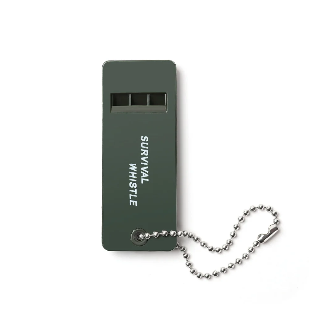 Wholesale Outdoor Survival Whistle Many Audio Frequency Ultrasonic Whistle Portable Plastic Whistle With Chain