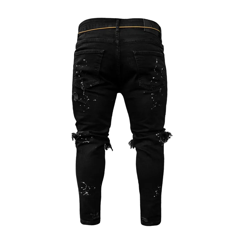 Jeans Pants for Men Wholesale Ripped Denim Jeans Trousers Trendy Casual Fashion Jeans