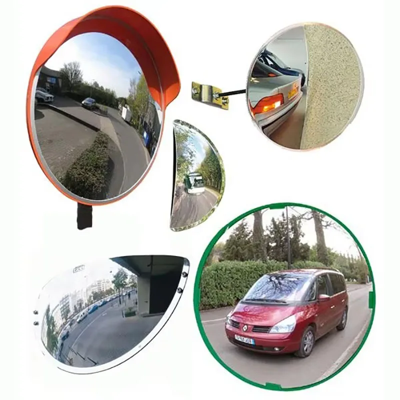 large 100cm round convex traffic mirror safety driveway blind spot mirror for driveways