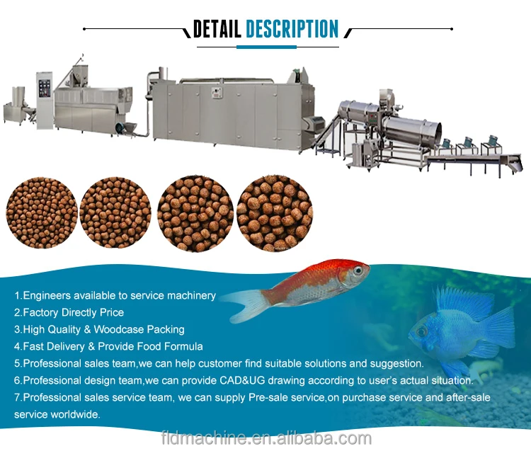 Factory Price Pet Dog Food Processing Plant Floating Fish Feed Pellet Extruder Making Machine Fish Feed Production Line