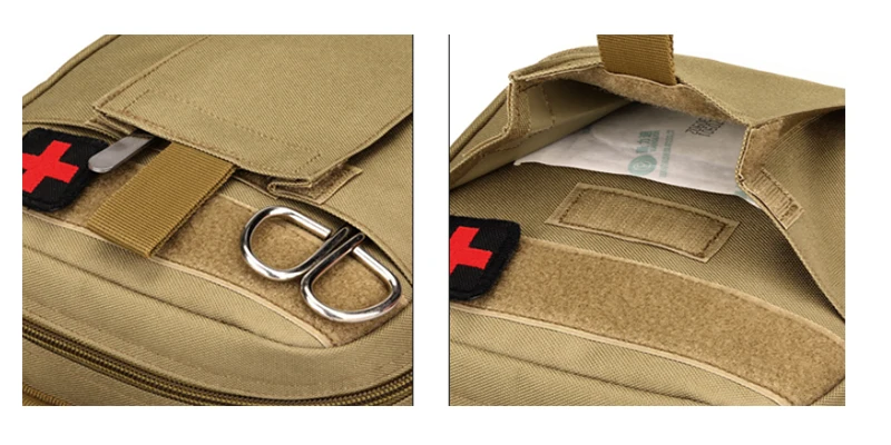 Outdoor Camping Emergency Tactical leg first aid kit Multi Functional Molle Medical Pouch Bag with medical supplies