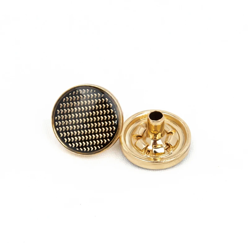 New design 4 parts press garment accessory zinc alloy thobe button metal snap button