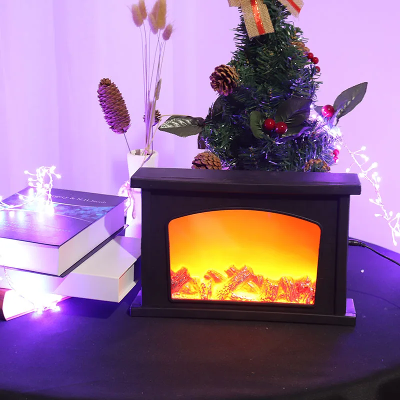 Супер Мартовская светодиодная креативная домашняя лампа для камина, лампа для моделирования пламени, декоративная лампа, рождественские украшения, настольная лампа для улицы