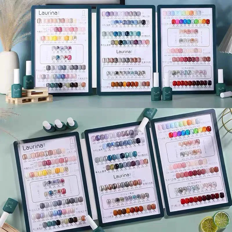 LAURIAN Wholesale Set 15ml 210 Colors Manicure Nail Art Salon Base and Top Coat Enamel Varnish Uv Gel Nail Polish Kit