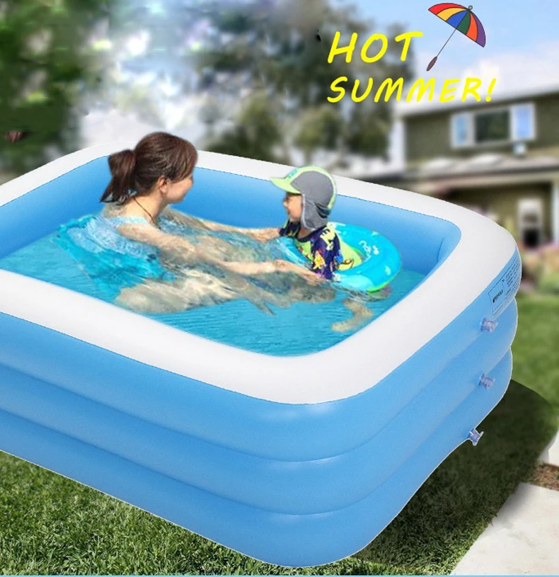 Trendy Portable Fold Outdoor Sales Wholesale Children Inflatable Family Size Swimming Pools