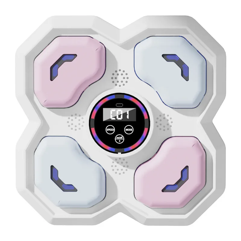 Children Wall Mounted Led Light Music Boxing Train Machine Small Wireless Low Sound One Punch Fight Stress Relief Boxing Target