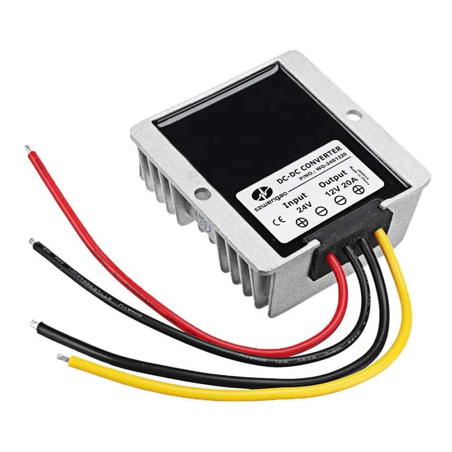 Manufacturer Voltage Regulator DC 24V 36V 48V 60V 72V to DC 12V 10A 15A 20A Step Down Power Converter
