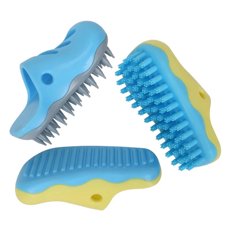 New Design Rubber Slippers Dog Shower Brush Shampoo Massage Dog Bath Brush for Pets Washing