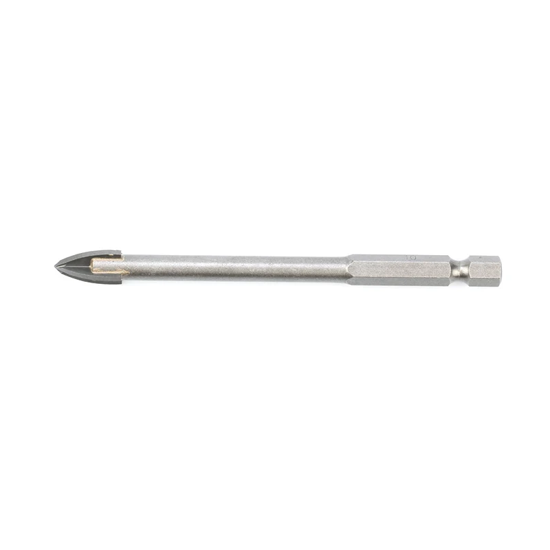 
3mm Sand Blasted Quick Change Hex Shank Single Carbide Tip Glass Drill Bit 