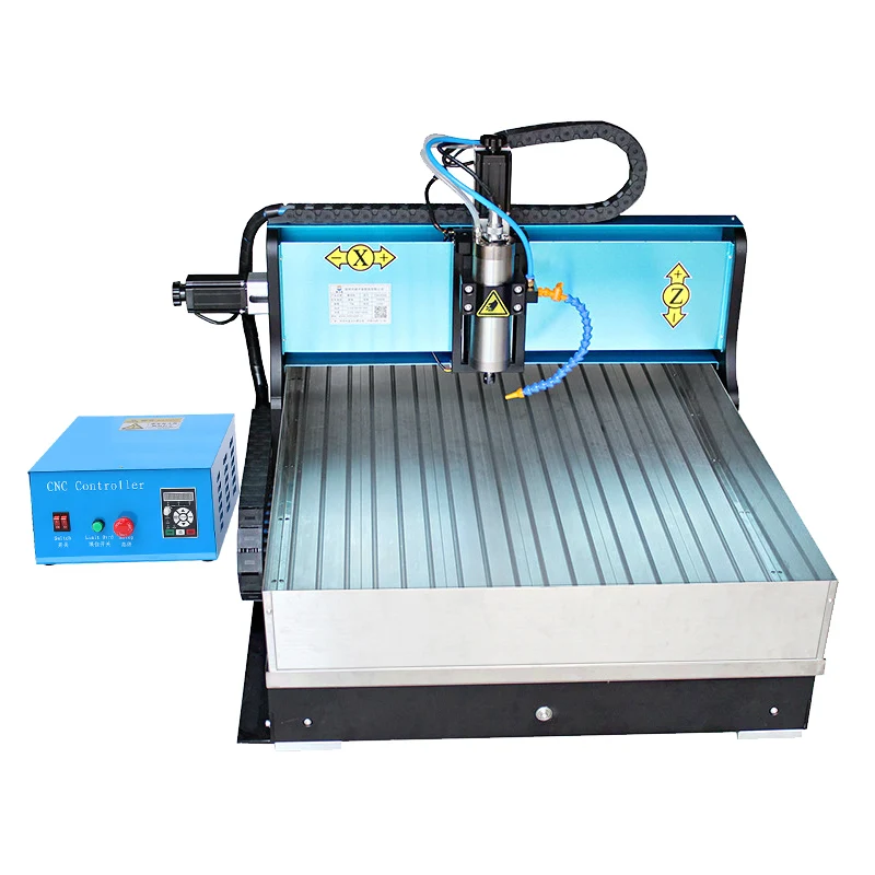 Desktop 6090 Engraving Cnc Router 600 X 900 Rotary Spindle 4 Axis Cnc Milling Machine
