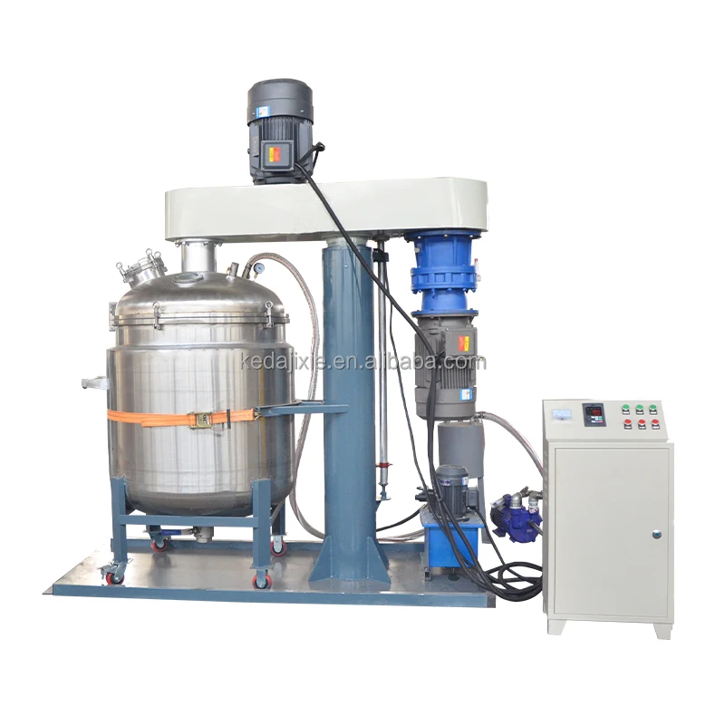 Paint Vacuum High Speed Disperser Mixer With Multi Tanks High viscosity liquid Mixing Machine