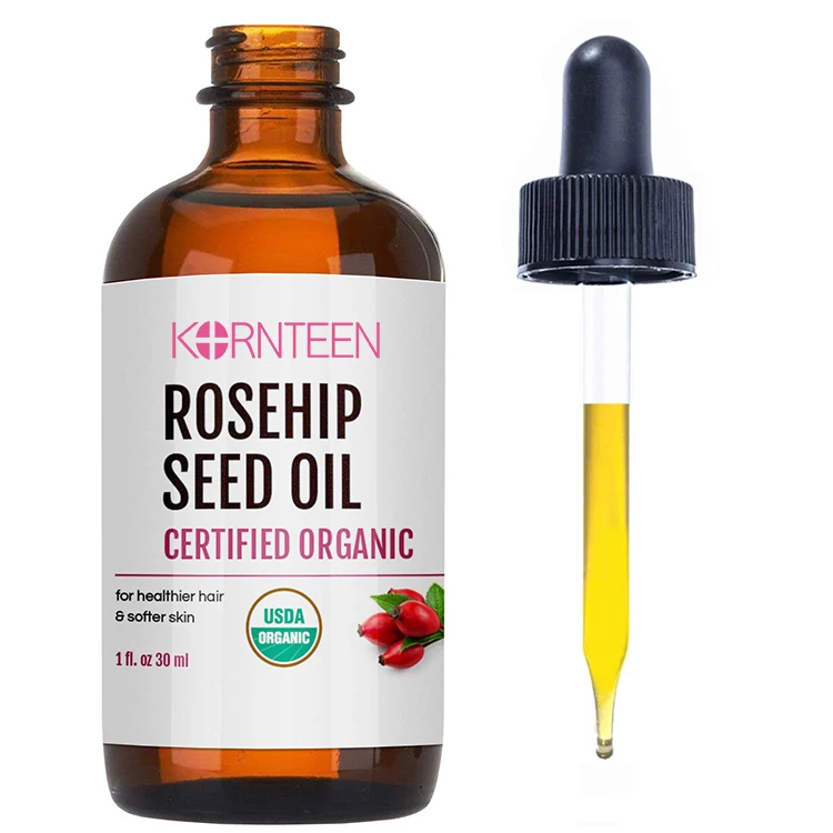 Yanmei Factory Custom Organic Rosehip Seed Oil For Face Skin Glow Cold Pressed Anti aging Rosehip Seed Oil Rosehip Oil