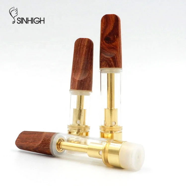  Sinhigh Gold CBD картридж для электронных сигарет с деревянным наконечником керамический 510 1