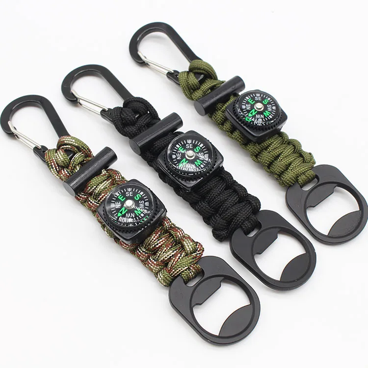 Paracord брелок для карабин военных плетеный шнур Универсальный нож выживания ремешок