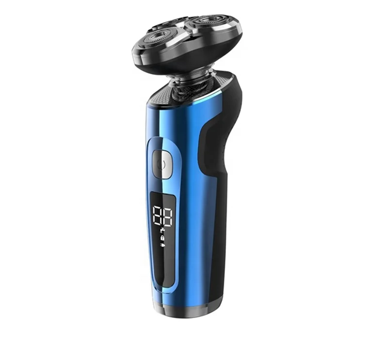 Водонепроницаемая Мужская бритва ipx5с тремя плавающими головками, профессиональная Мужская бритва со светодиодным дисплеем