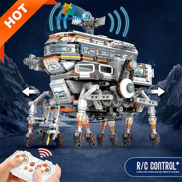 Reobrix 99003 Space science fiction series walking machine kids toy assembly DIY Bricks building block toy building