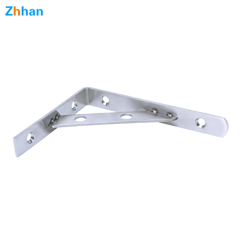 Wall Bracket Heavy Duty Shelf Bracket/aluminum for Wood Factory Customized 8 Inches 4mm Thickness Triangle Bracket Standard