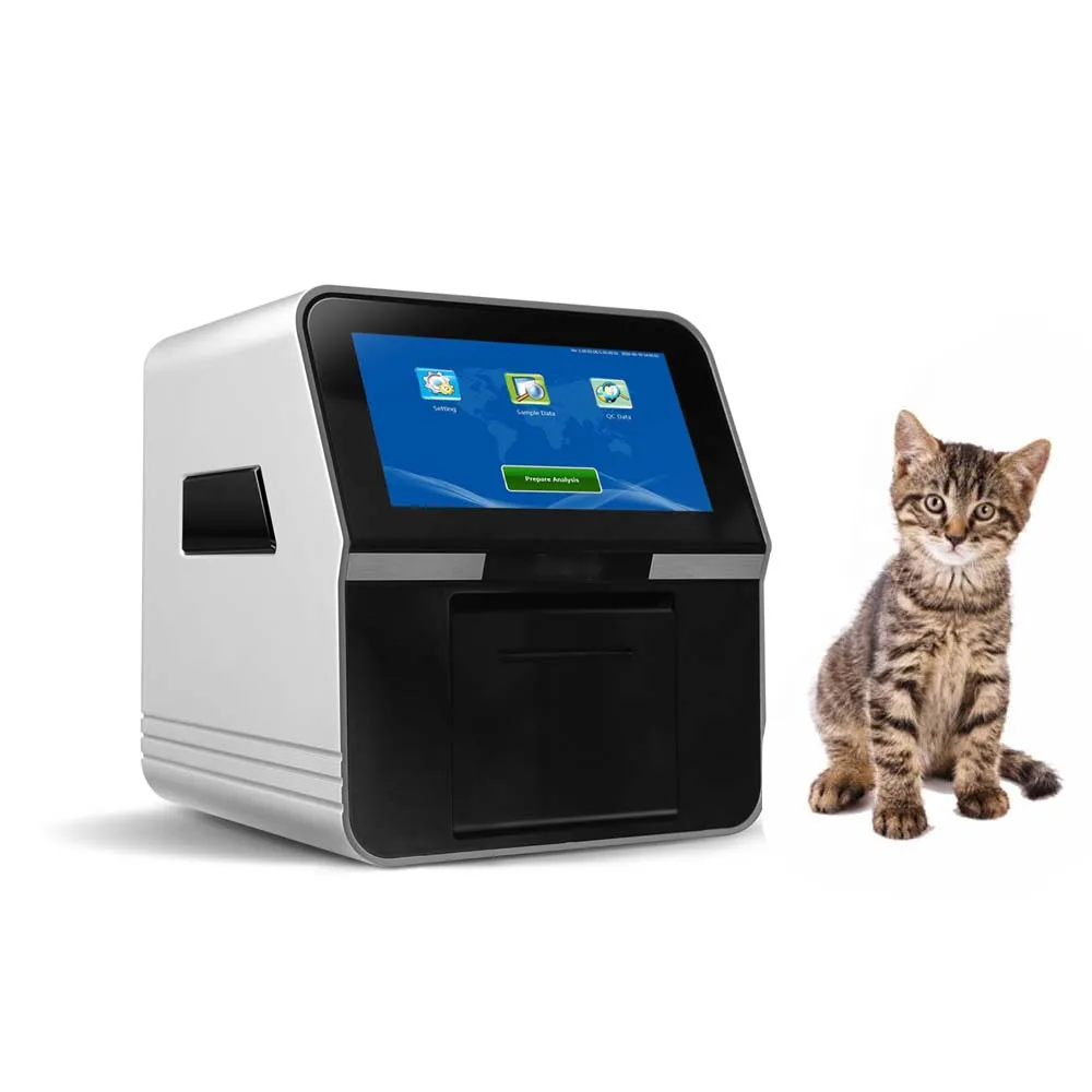 Точный анализатор биохимии анализатор химии Veteinaey система анализа крови Встроенный термопринтер