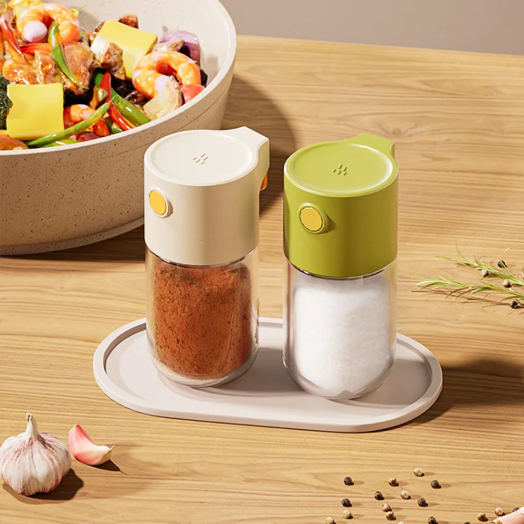 Customize 180ml Salt Pepper Seasoning Dispenser Jar Spice Shaker Durable Kitchen Household Container Glass Bottle