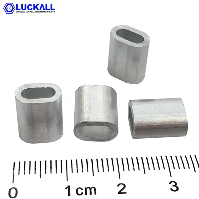 Specification En13411-3 Aluminium Oval Wire Rope Cable Steel Ferrule Din3093  1MM