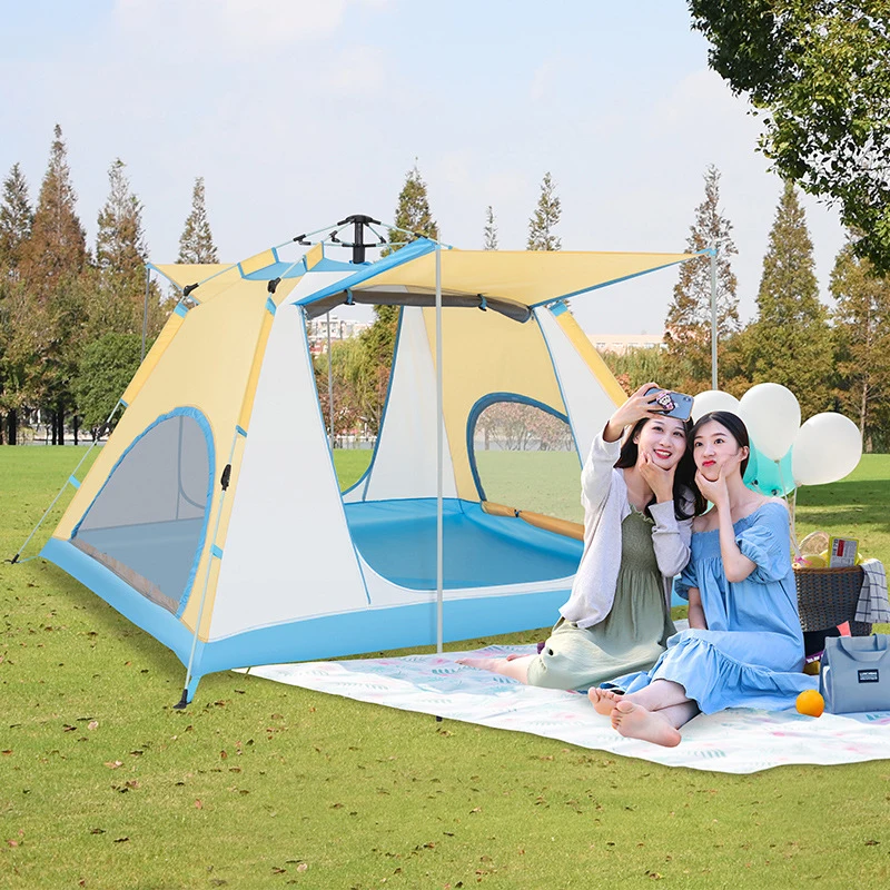 Manufacturer Wholesale Fully Automatic Camping Thickening Tent Rainproof Portable Foldable Outdoor Camping Tent
