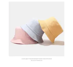 Custom logo terry cotton bucket hat, terry towel bucket  caps