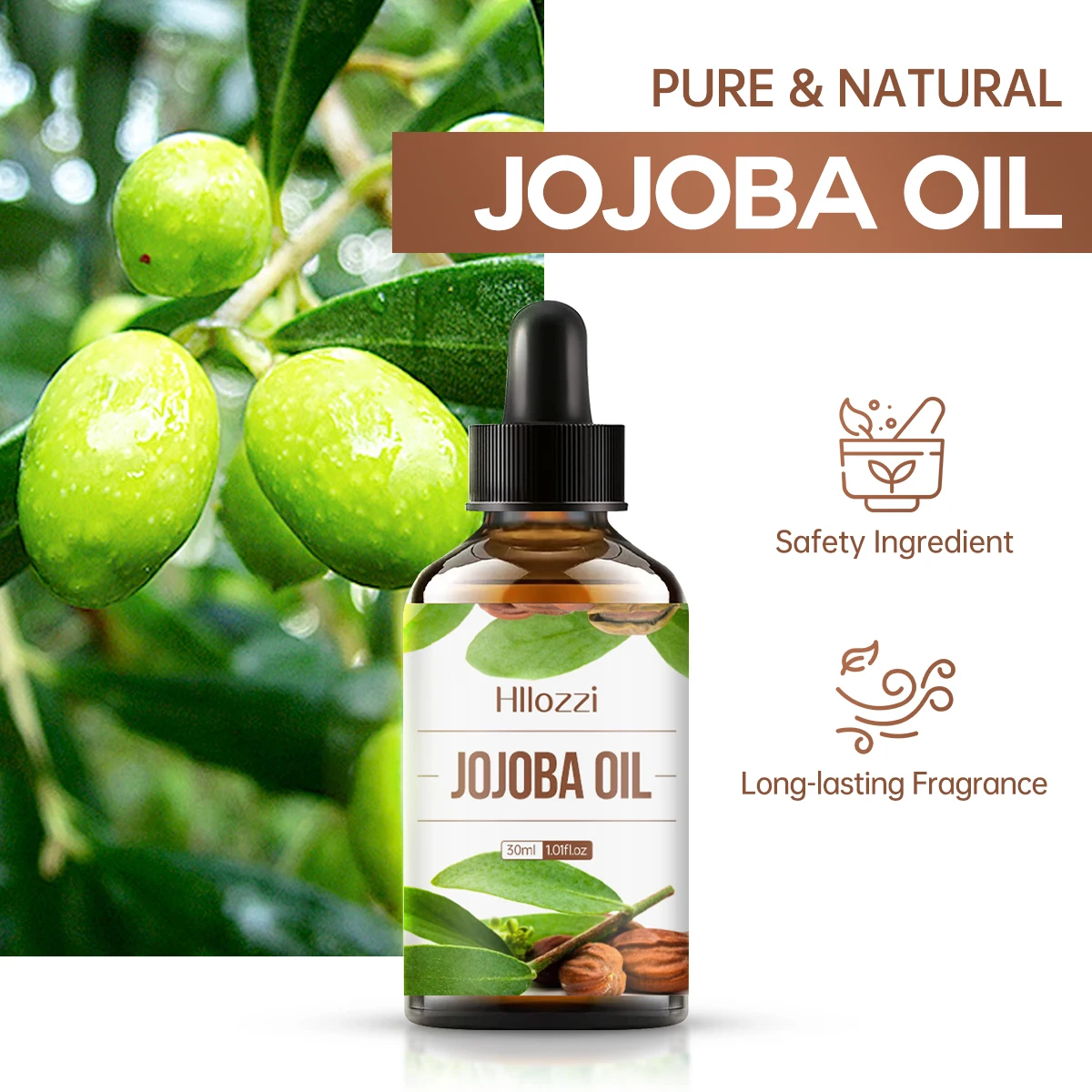 30ml Face Body Moisturizer Private Label Refined Jojoba Oil Organic Bulk Wholesale,hair Care Cuticle Organic Pure Jojoba Oil