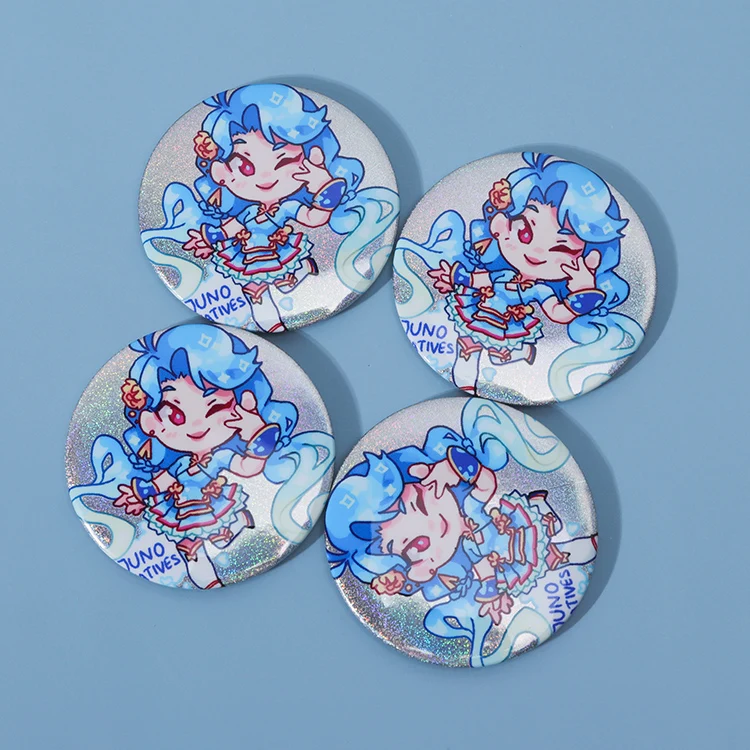 Juno Creative  promotion souvenir custom tinplate star shaped badge buttons with safety pins